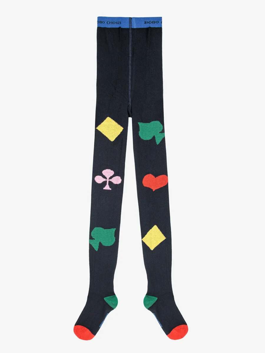Bobo Choses Rajstopy Bobo Jocker Midnight Blue - obrazek 5
