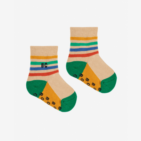 Bobo Choses Skarpetki Baby Antypoślizgowe Stripes Multicolor