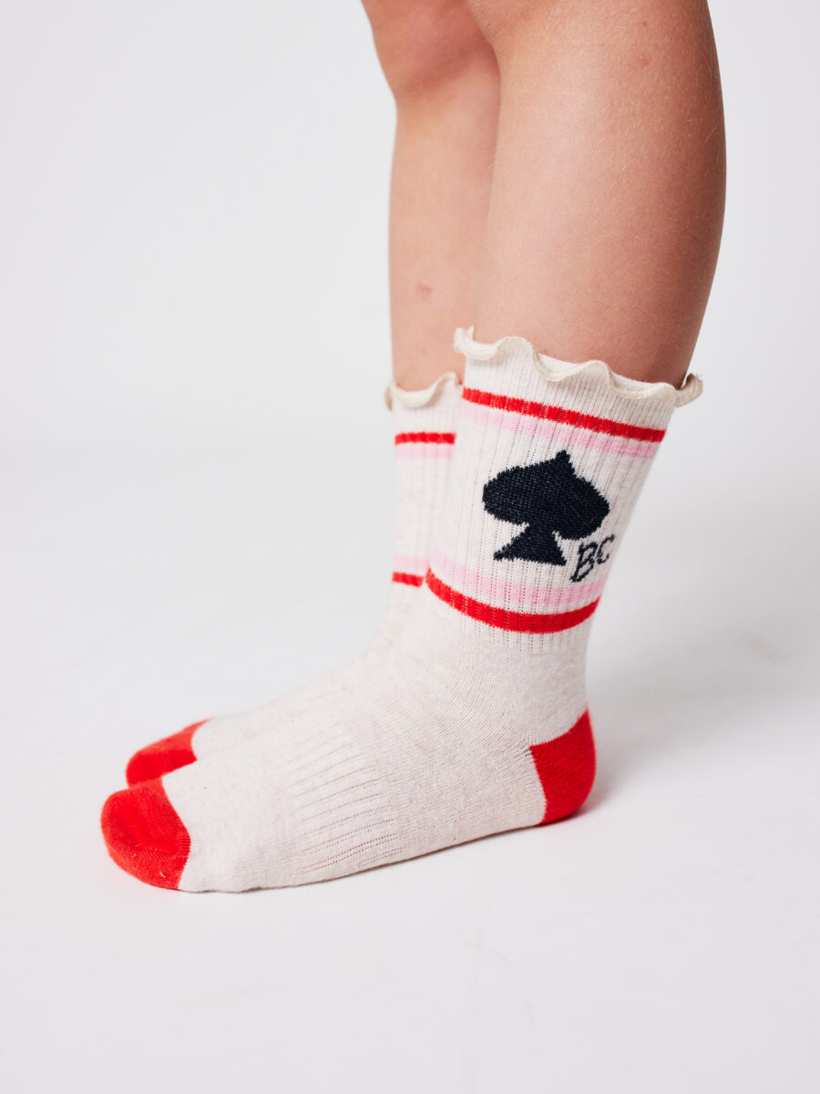Bobo Choses Skarpetki BC Spades Off White - obrazek 6