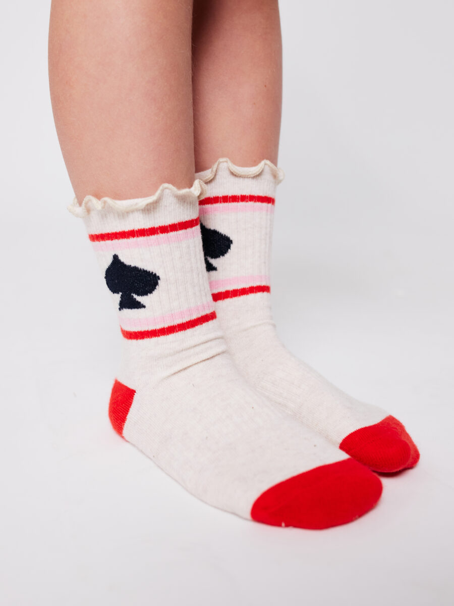 Bobo Choses Skarpetki BC Spades Off White - obrazek 5
