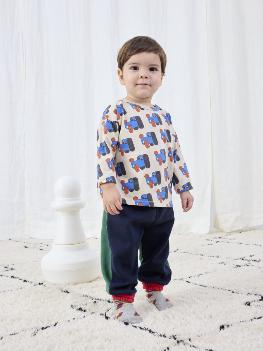 Bobo Choses Skarpetki Baby Bobo Choo Choo All Over Long Light Heather - obrazek 3