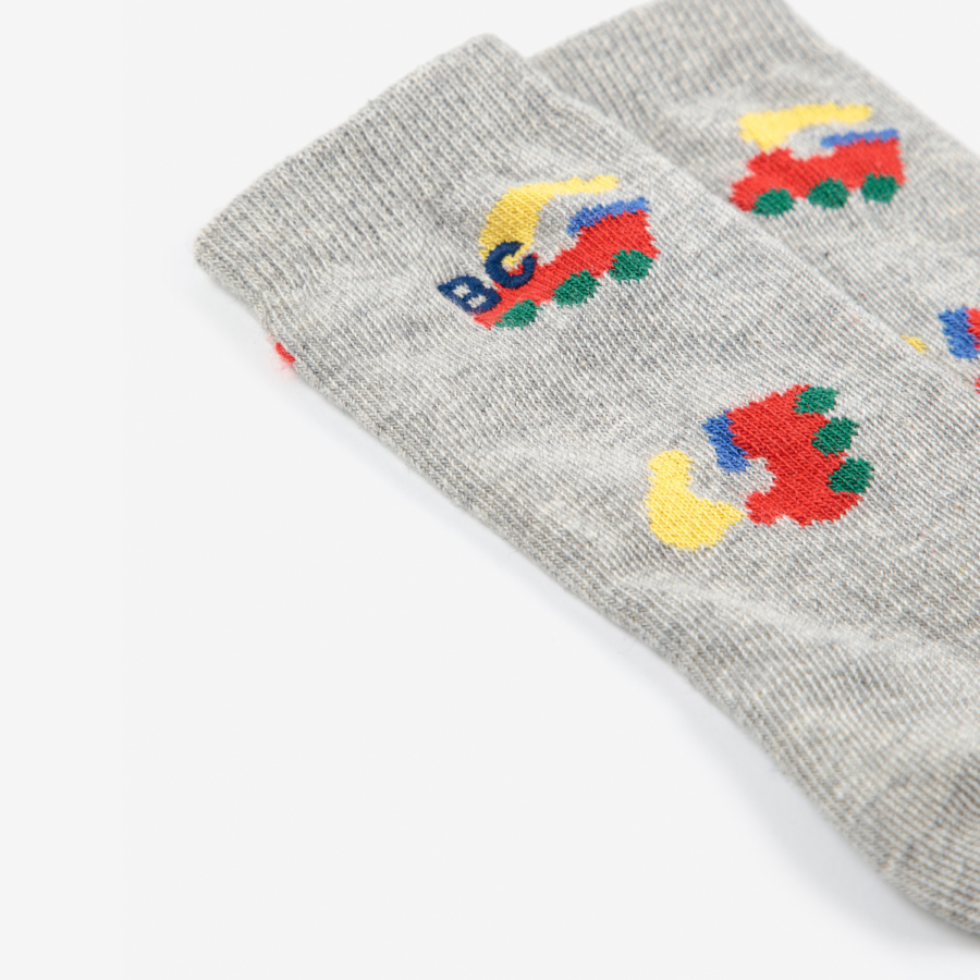 Bobo Choses Skarpetki Baby Bobo Choo Choo All Over Long Light Heather - obrazek 2