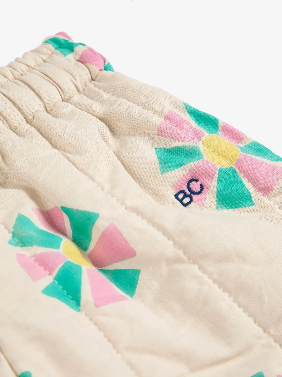 Bobo Choses Spodnie Ocieplane Baby Kaleidoscope All Over White - obrazek 3