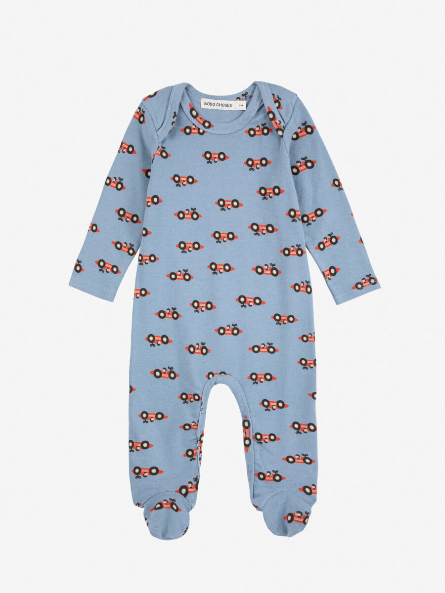 Bobo Choses Zestaw Prezentowy Niemowlęcy Racing Car All Over Light Blue - obrazek 5