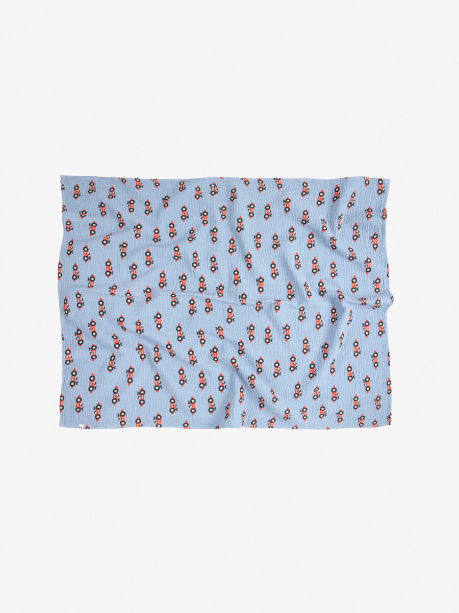 Bobo Choses Zestaw Prezentowy Niemowlęcy Racing Car All Over Light Blue - obrazek 3
