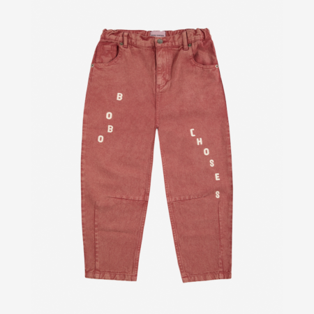 Bobo Choses Spodnie Denim Brown