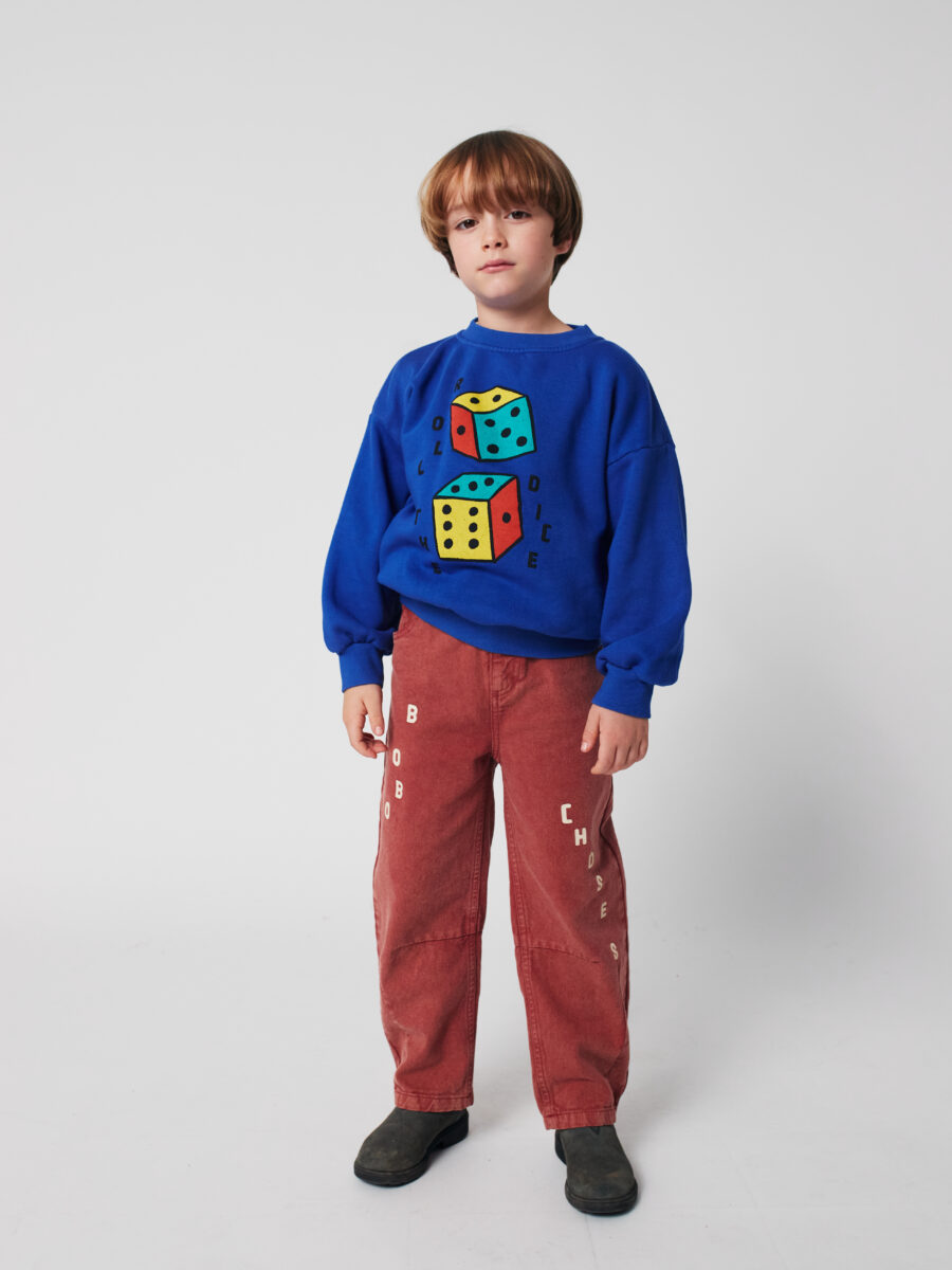 Bobo Choses Spodnie Denim Brown - obrazek 3