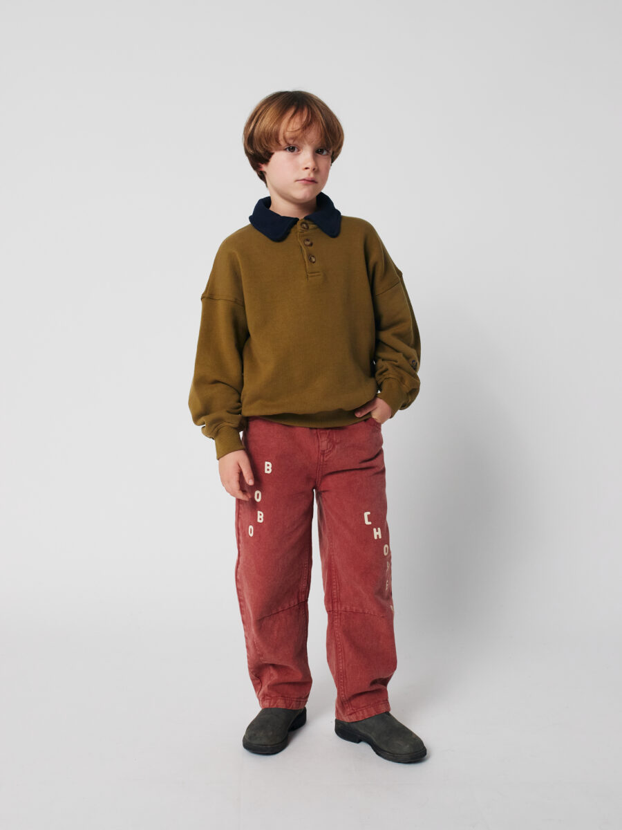 Bobo Choses Spodnie Denim Brown - obrazek 4