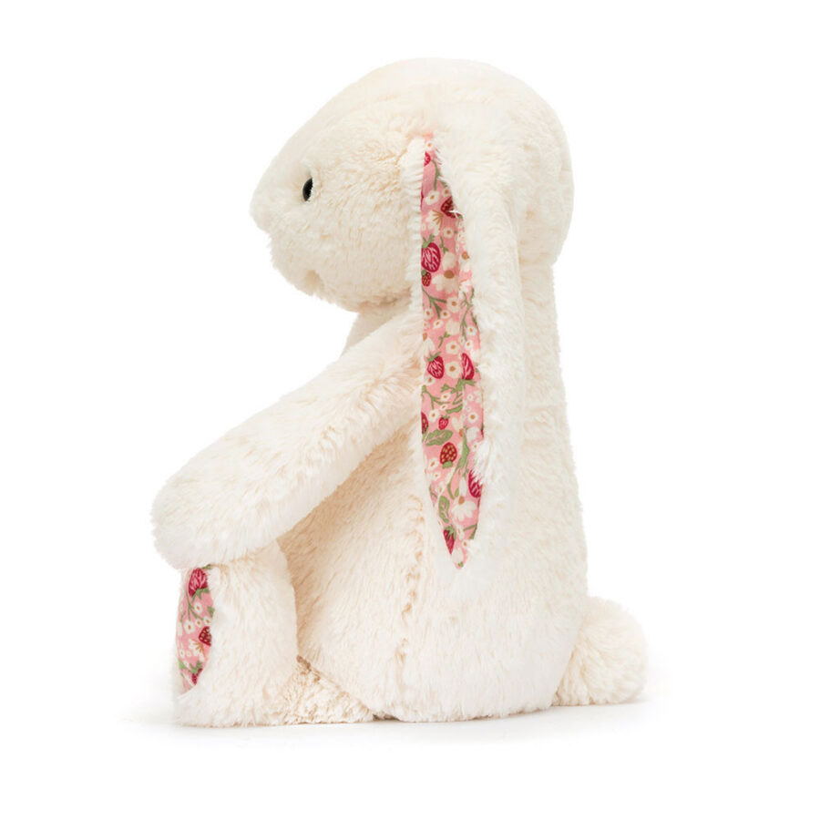 Jellycat Króliczek z Kwiecistymi Uszami Kremowy „Berry” 31 cm - obrazek 2