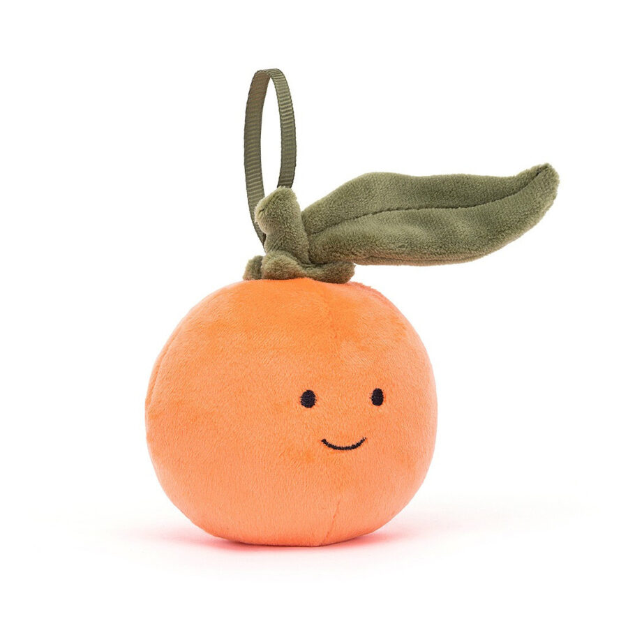 Jellycat Zabawna Mandarynka Zawieszka 8 cm - obrazek 4