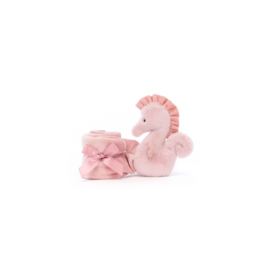 Jellycat Konik Morski Szmatka Przytulanka Pudrowy Róż 34 cm - obrazek 2