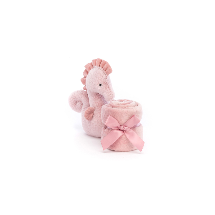 Jellycat Konik Morski Szmatka Przytulanka Pudrowy Róż 34 cm - obrazek 4