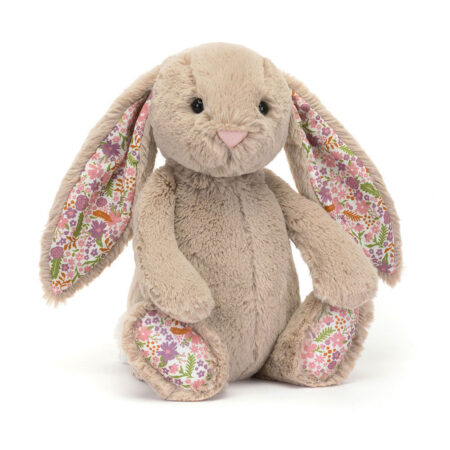 Jellycat Króliczek Z Kwiecistymi Uszami Beżowy „Petal” 31 cm
