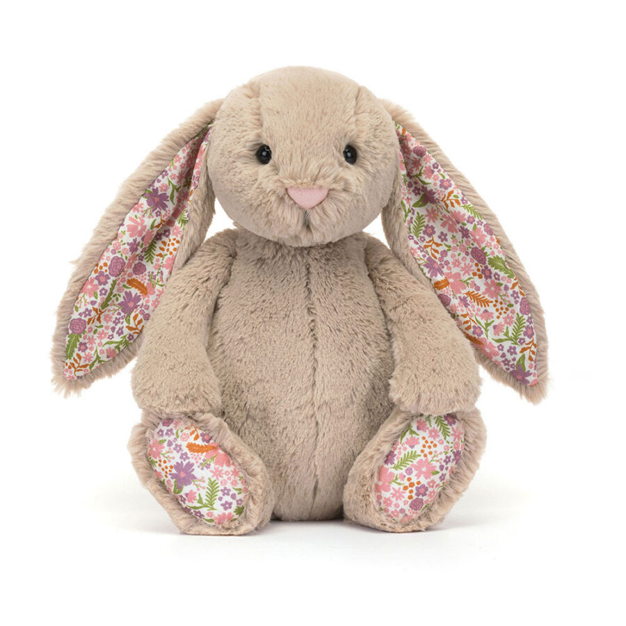 Jellycat Króliczek Z Kwiecistymi Uszami Beżowy „Petal” 31 cm - obrazek 4