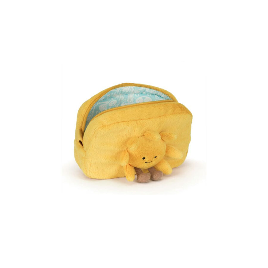 Jellycat Piórnik, Kosmetyczka Uśmiechnięte Słoneczko 19 cm - obrazek 3