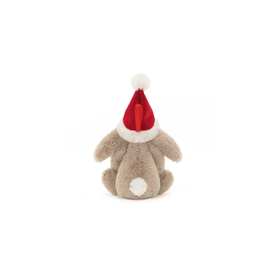 Jellycat Króliczek w Czapce Mikołaja Zawieszka 13 cm - obrazek 3