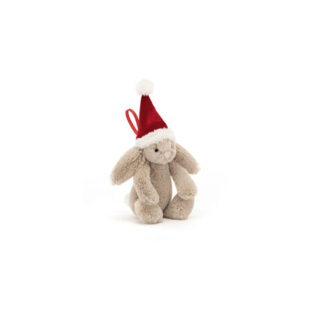 Jellycat Króliczek w Czapce Mikołaja Zawieszka 13 cm