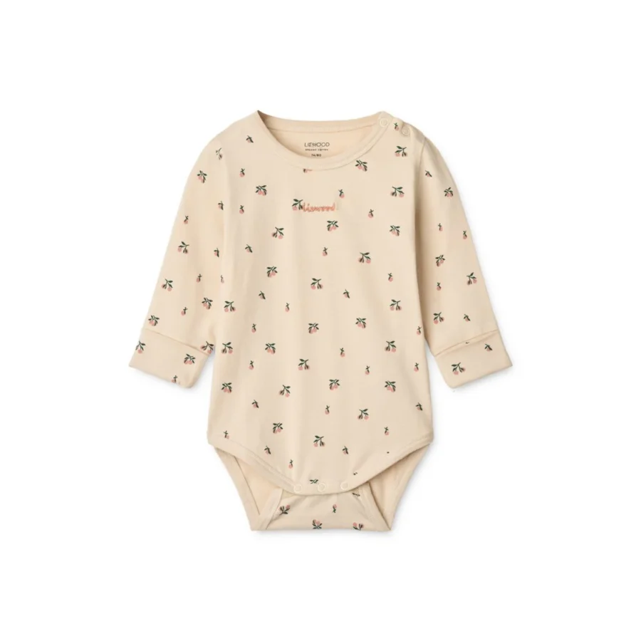 Liewood Zestaw Body Niemowlęcych Yanni 2-Pak Peach Mini / Sea Shel - obrazek 2