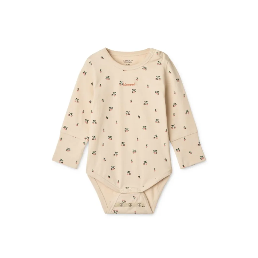 Liewood Zestaw Body Niemowlęcych Yanni 2-Pak Peach Mini / Sea Shel - obrazek 3