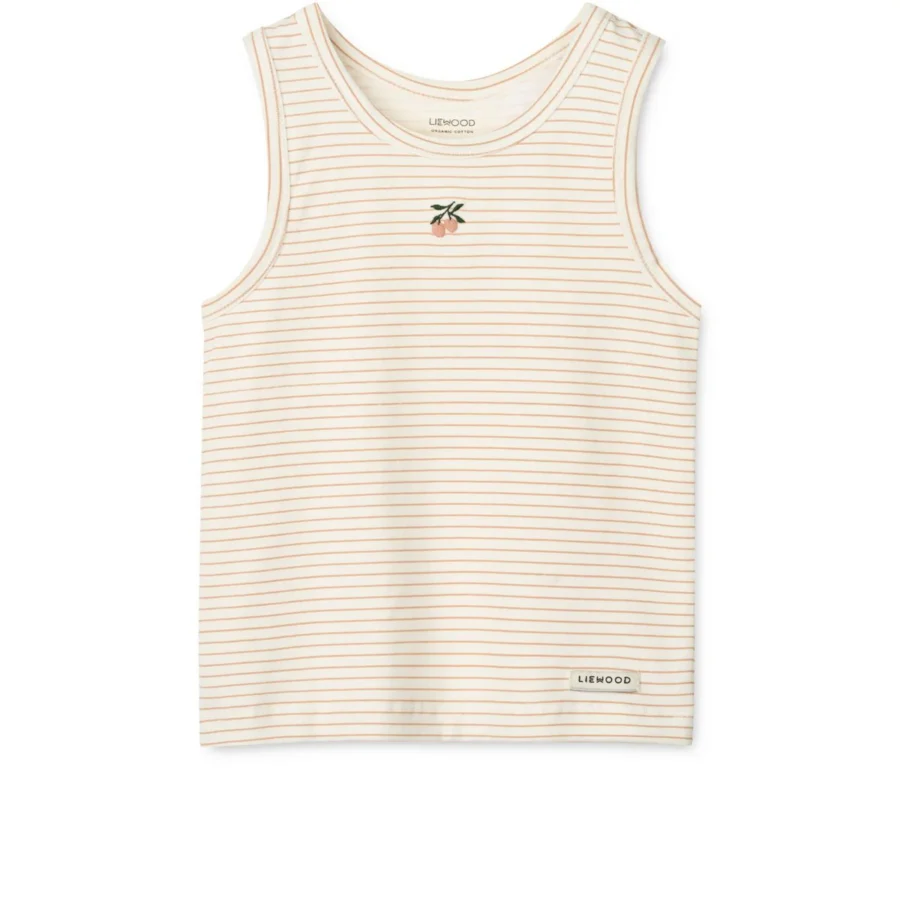 Liewood 2-Pak Topów Faris Mini Peach Sea Shell / Stripe Mix - obrazek 3