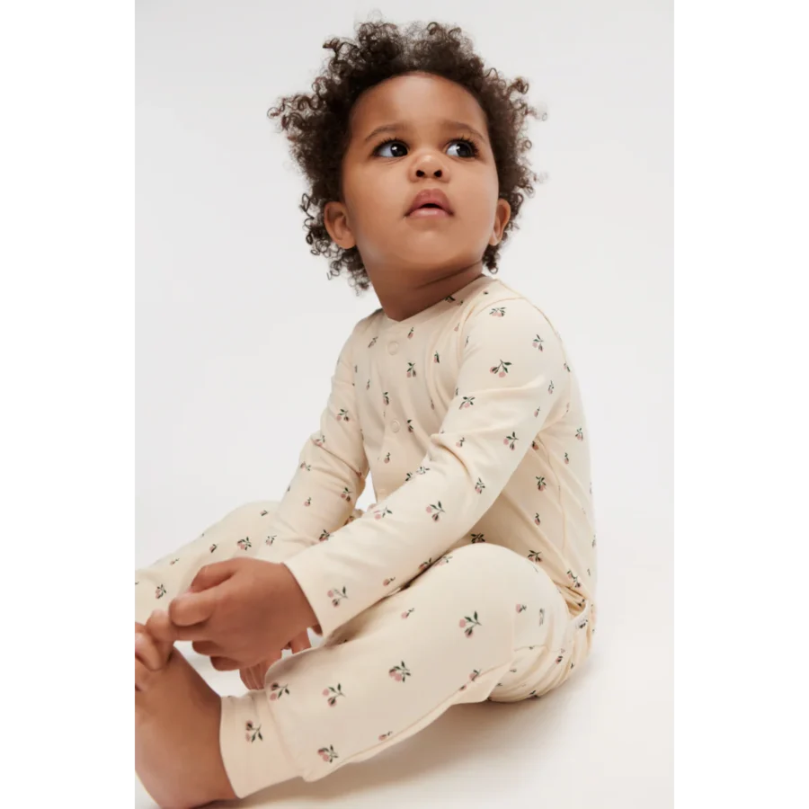 Liewood Rampers/Piżama Birk Printed Peach mini / Sea shell - obrazek 3