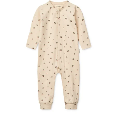 Liewood Rampers/Piżama Birk Printed Peach mini / Sea shell