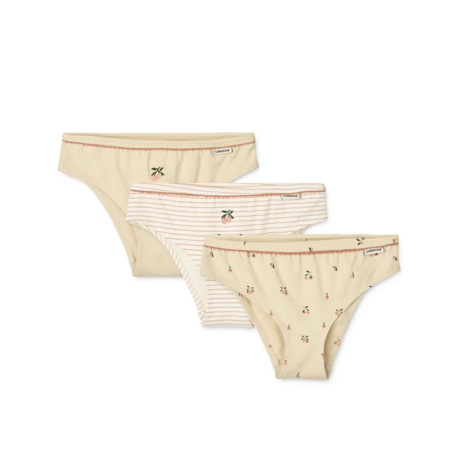 Liewood 3-Pak Majtek Aylin Briefs Mini Peach Sea Shell Mix