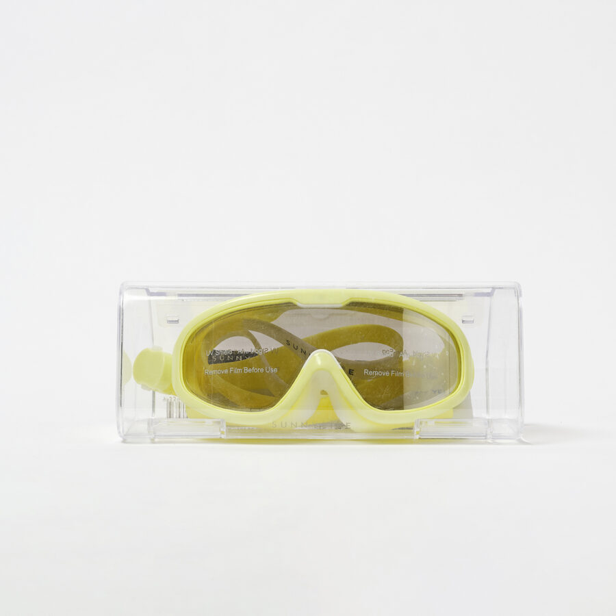Sunnylife Dziecięca Maska Do pływania Salty the Shark Neon Yellow - obrazek 4