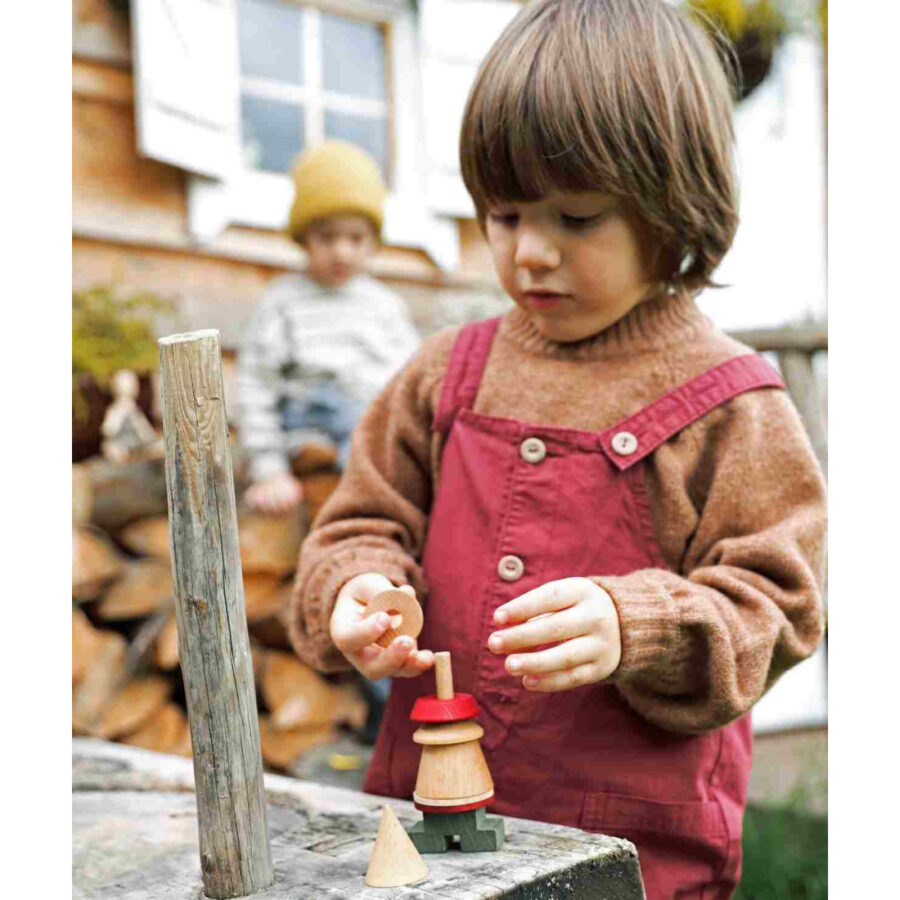 Wooden Story Układanka LALA Stick Fig No.02 – Kolorowa - obrazek 7