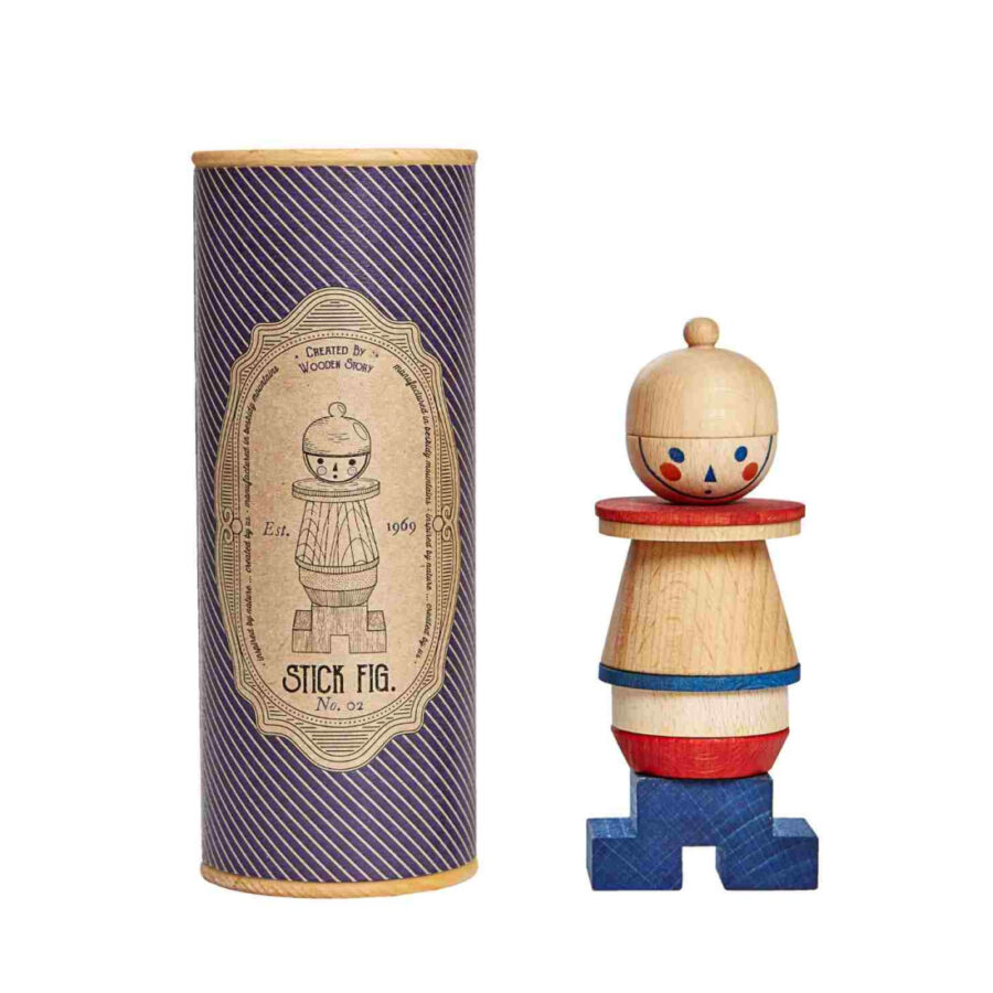 Wooden Story Układanka LALA Stick Fig No.02 – Kolorowa - obrazek 2