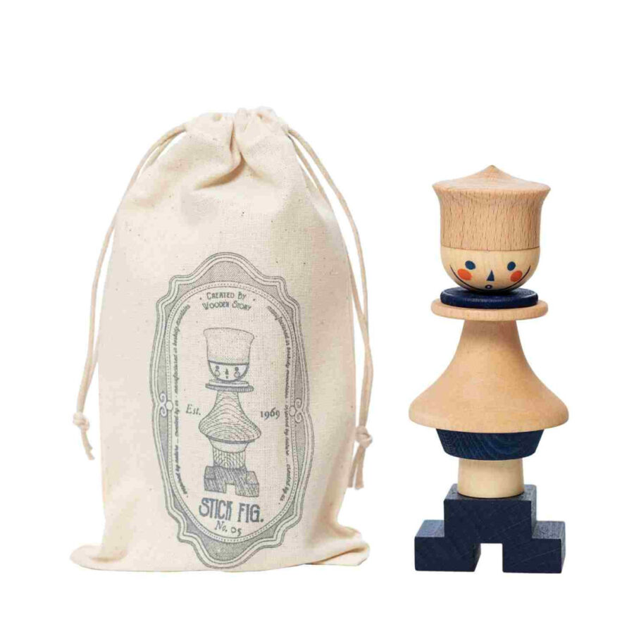 Wooden Story Układanka LALA Stick Fig No.05 – Kolorowa - obrazek 8