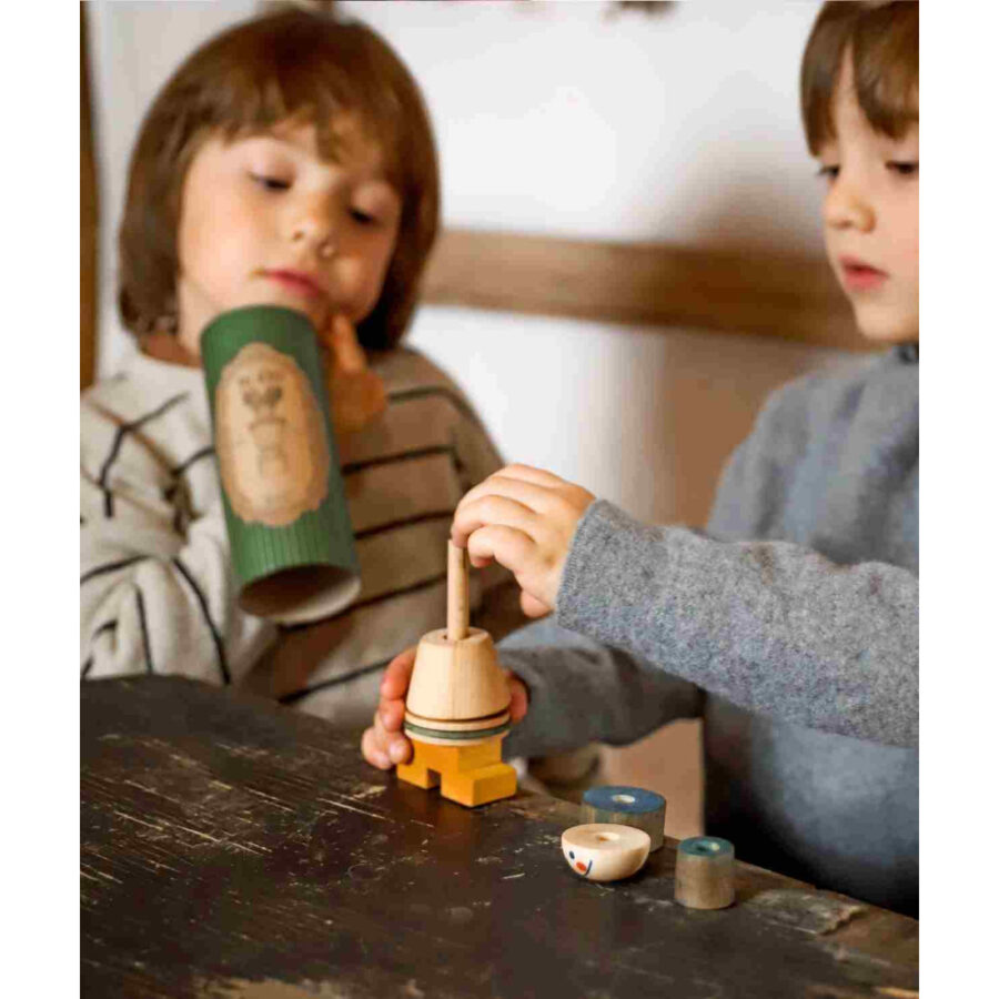Wooden Story Układanka LALA Stick Fig No.05 – Kolorowa - obrazek 6