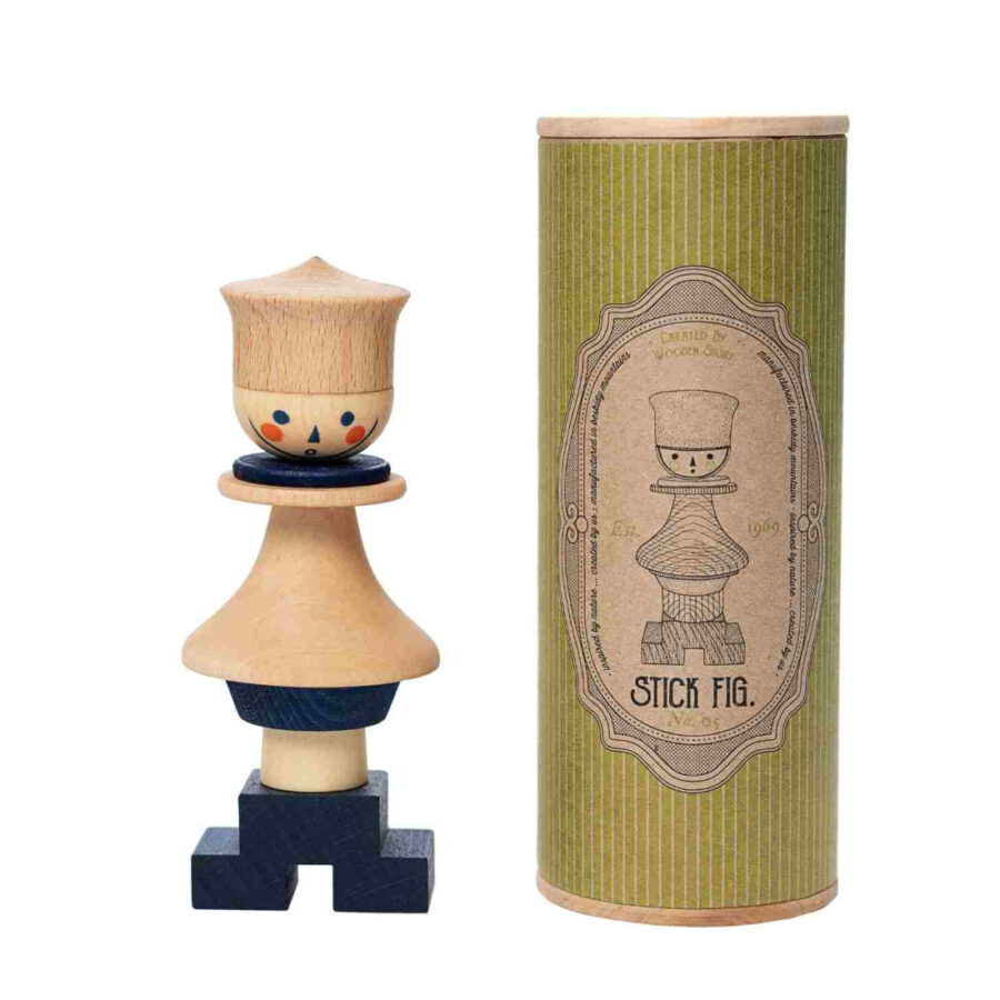 Wooden Story Układanka LALA Stick Fig No.05 – Kolorowa - obrazek 2