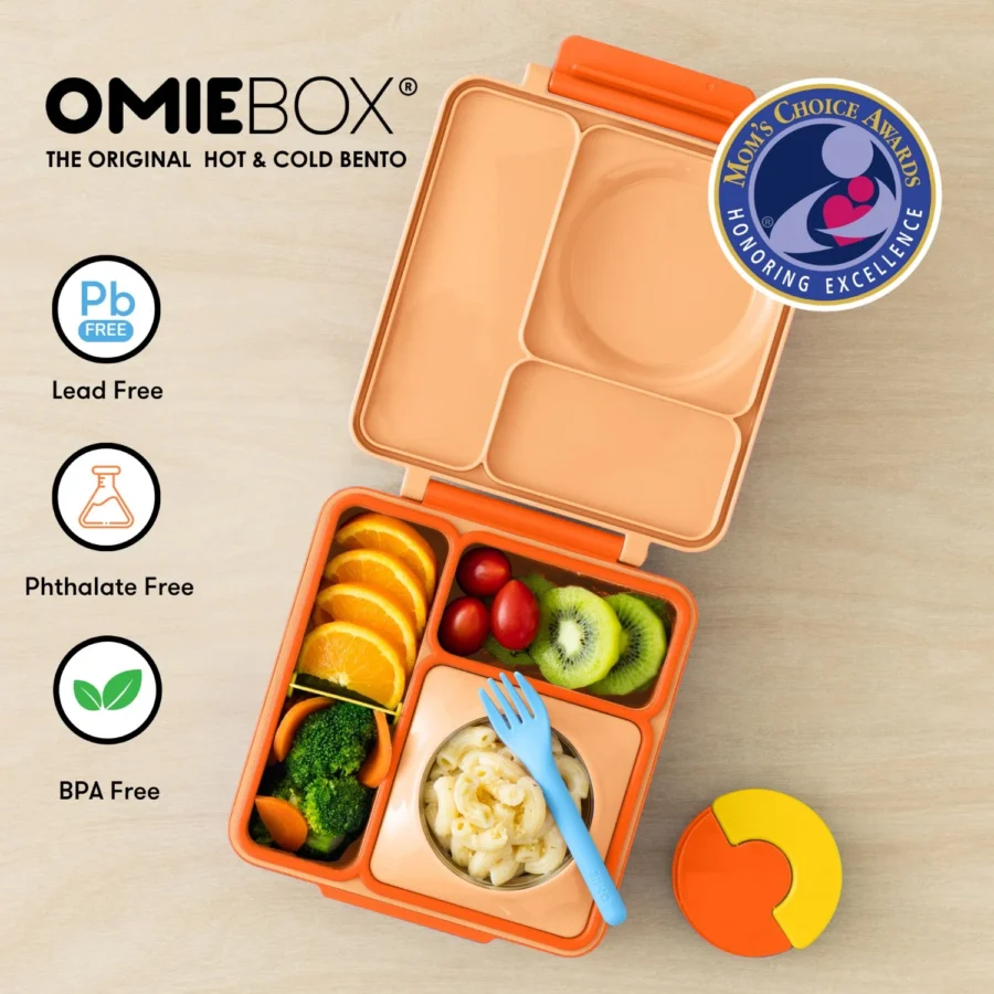 Omie Omiebox Lunch Box Z Termosem, Poppy Orange - obrazek 7