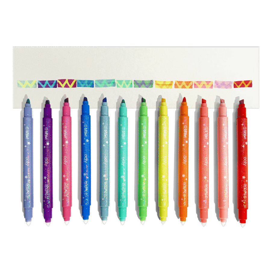 Ooly Flamastry Zmieniające Kolor, Brokatowe, Switch-Eroo Sparkle- zestaw 12 szt - obrazek 9