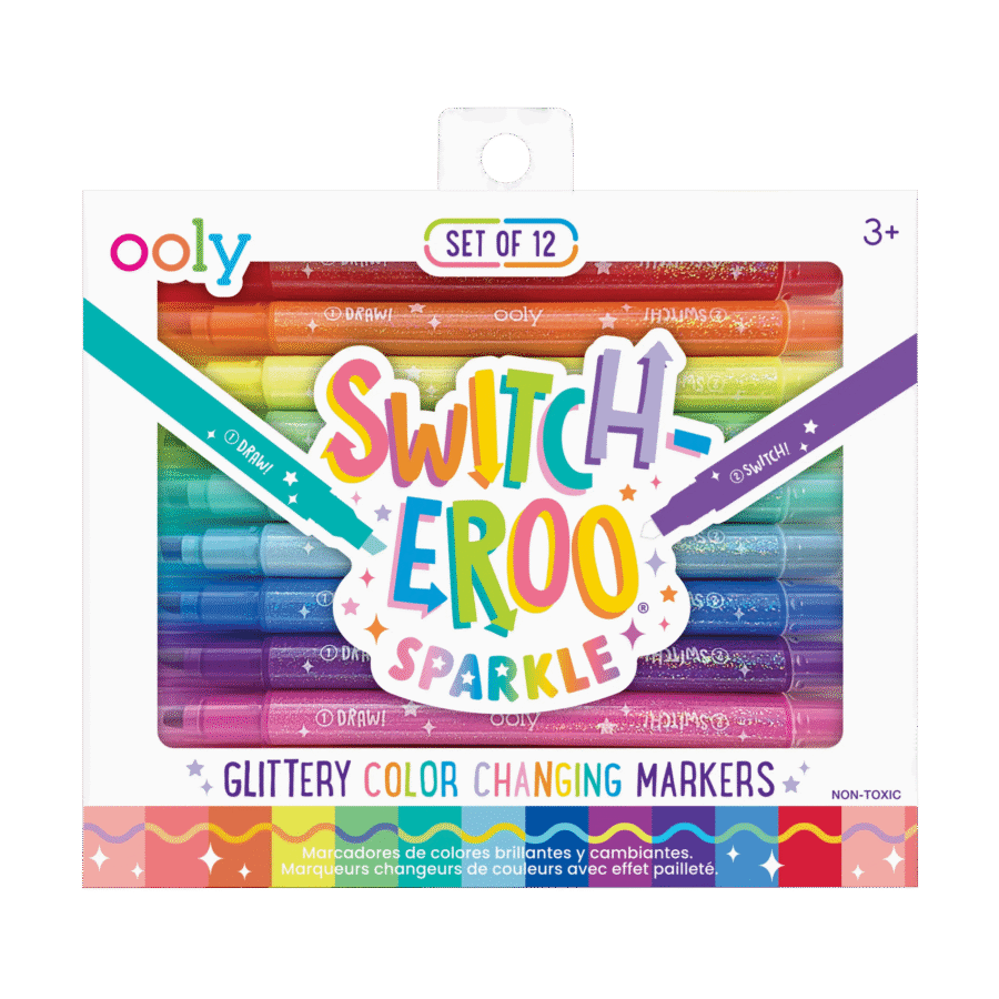 Ooly Flamastry Zmieniające Kolor, Brokatowe, Switch-Eroo Sparkle- zestaw 12 szt