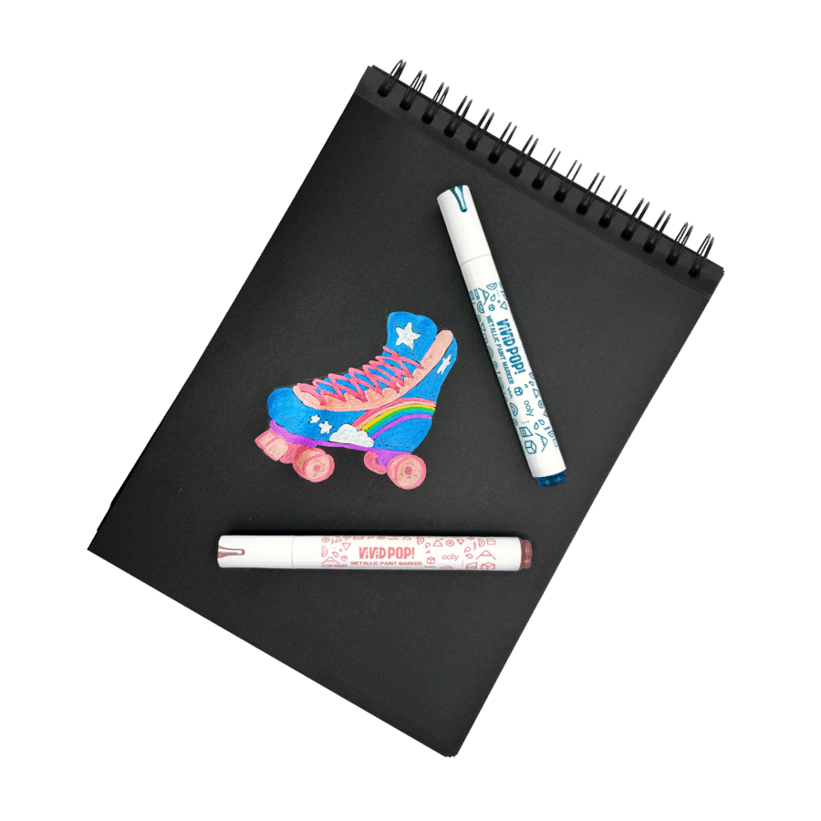 Ooly Markery Akrylowe Vivid Pop!! Metaliczne Kolory, zestaw 8 szt. - obrazek 7
