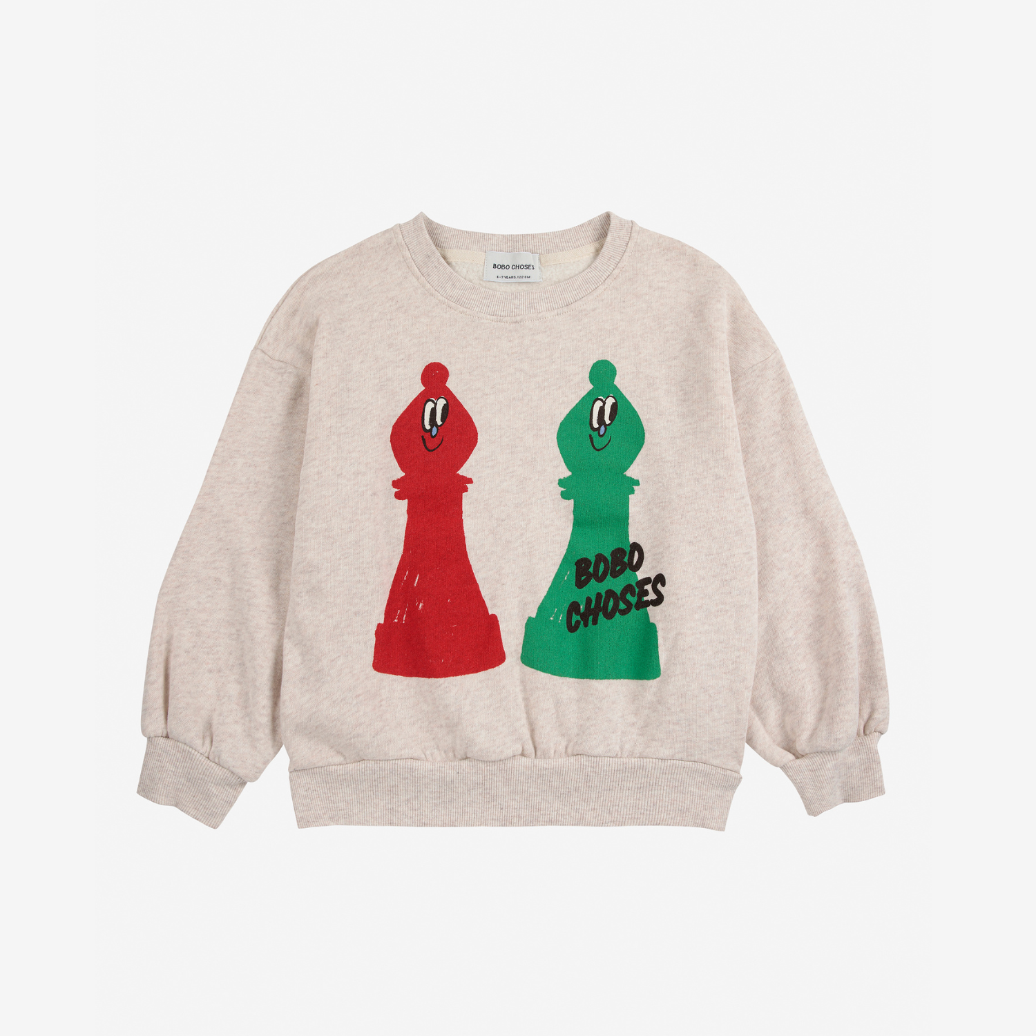 Bobo Choses Bluza Checkmate Off White