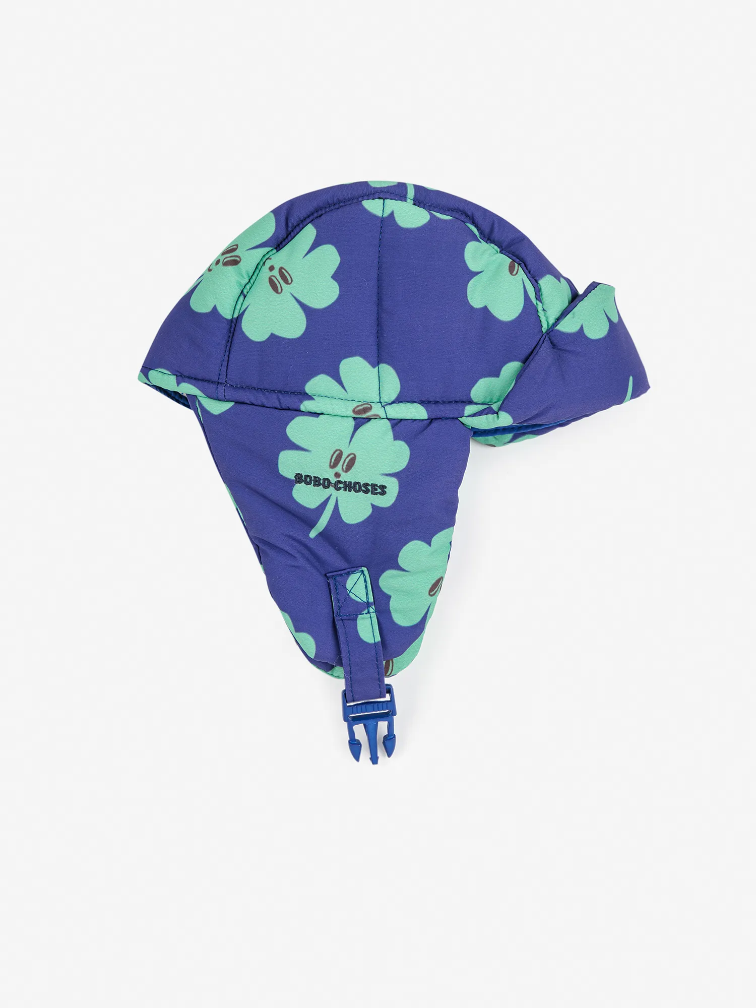 Bobo Choses Czapka Pilotka Lucky Clover All Over padded Violet - obrazek 3
