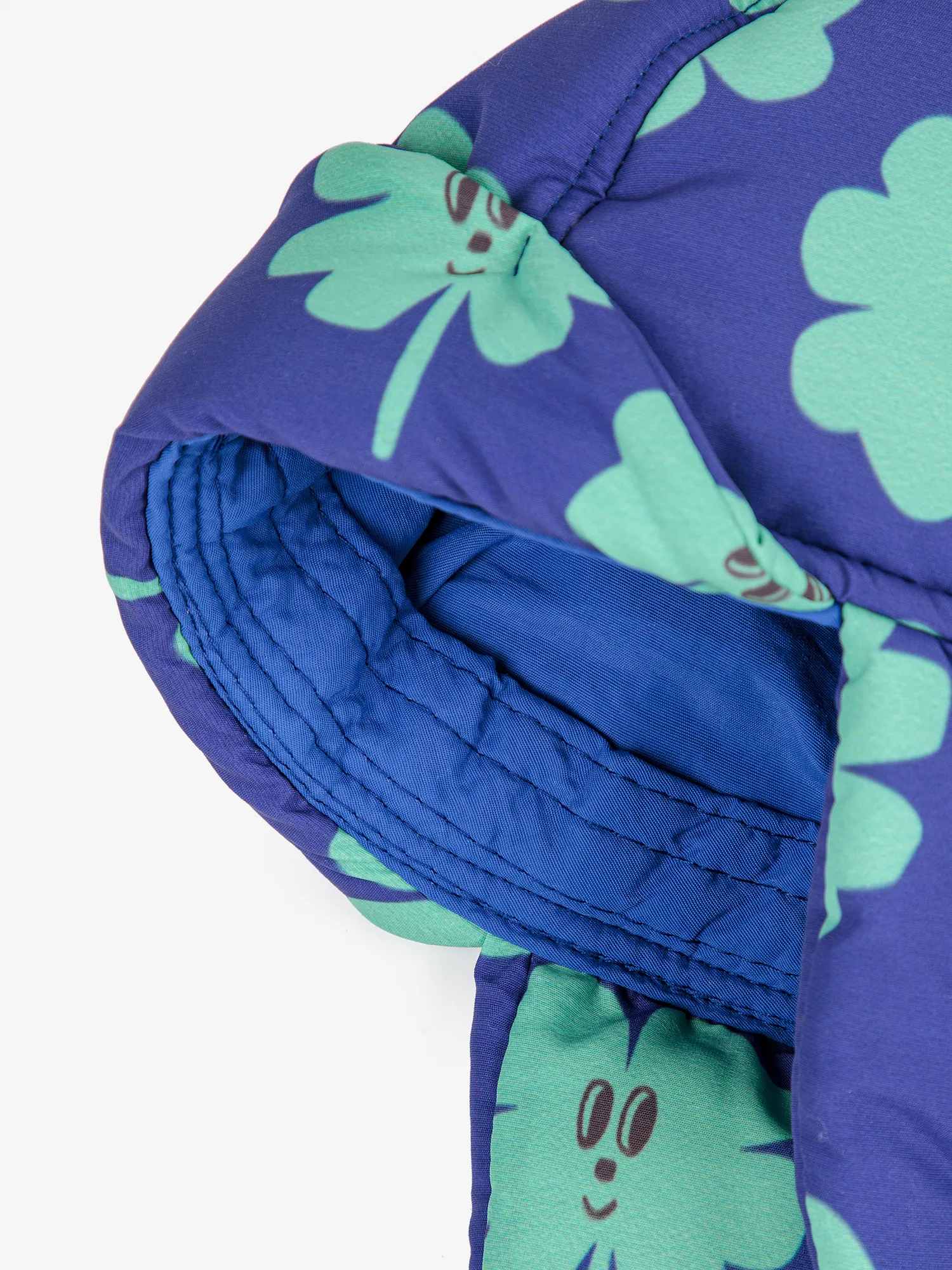 Bobo Choses Czapka Pilotka Lucky Clover All Over padded Violet - obrazek 4