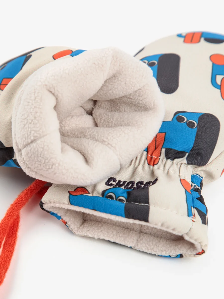 Bobo Choses Rękawiczki Dwupalczasge Doggy Mate padded Blue - obrazek 4