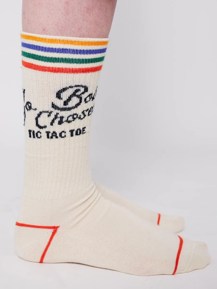 Bobo Choses Skarpetki Long Go Bobo Off White - obrazek 3