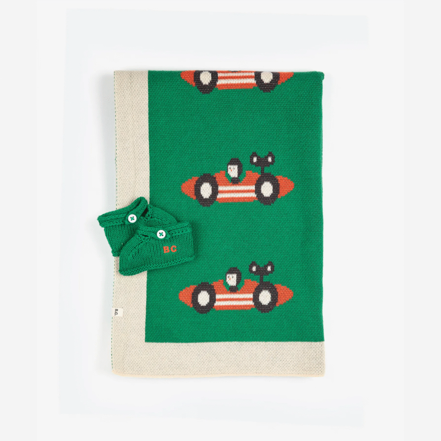 Bobo Choses Zestaw Prezentowy Race Car Light Green