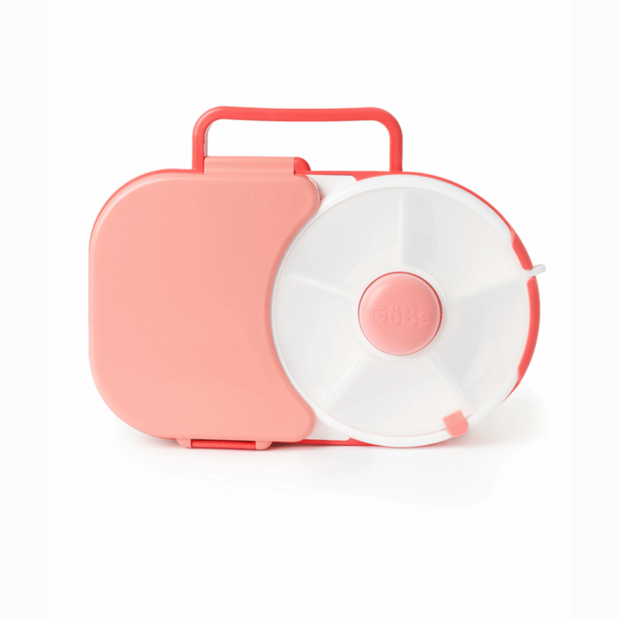 GOBE 2IN1 LUNCHBOX & SNACK SPINNER śniadaniówka dla dzieci, Watermelon Pink