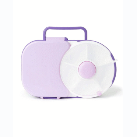 GOBE 2IN1 LUNCHBOX & SNACK SPINNER śniadaniówka dla dzieci, Grape Purple