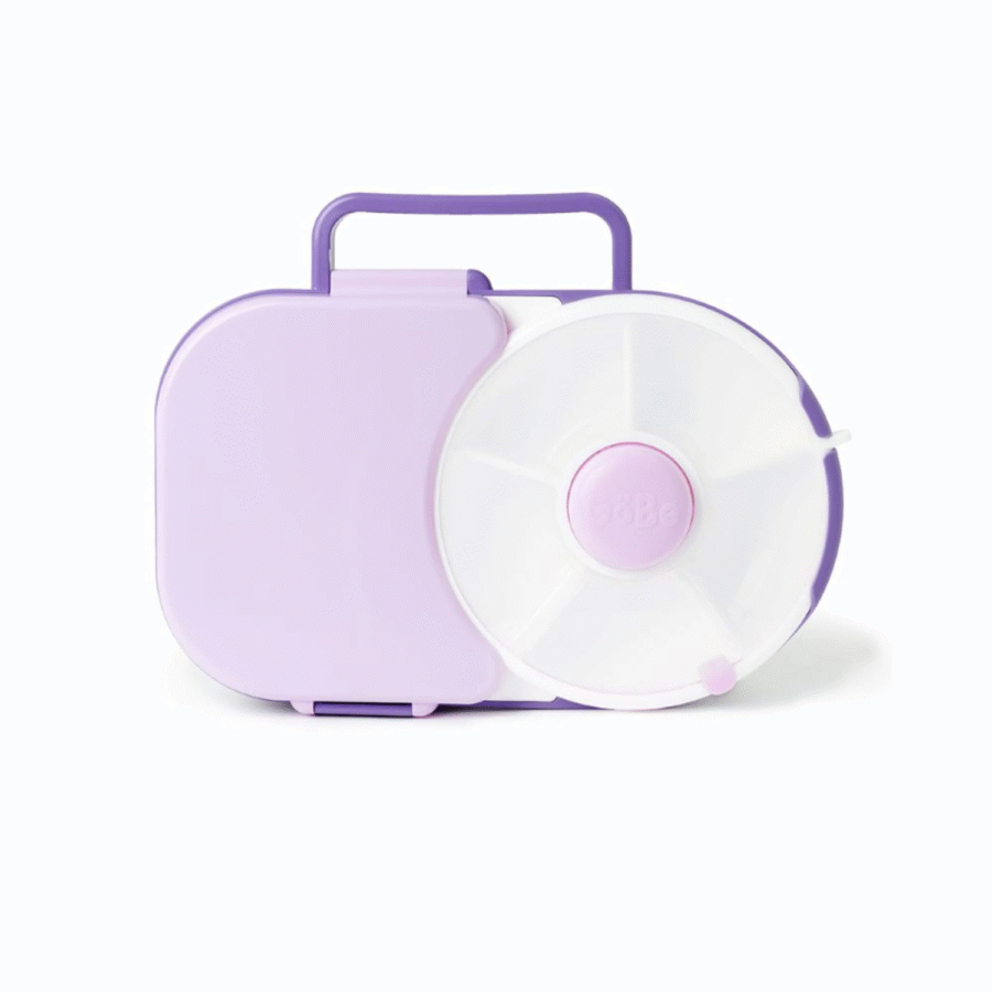 GOBE 2IN1 LUNCHBOX & SNACK SPINNER śniadaniówka dla dzieci, Grape Purple
