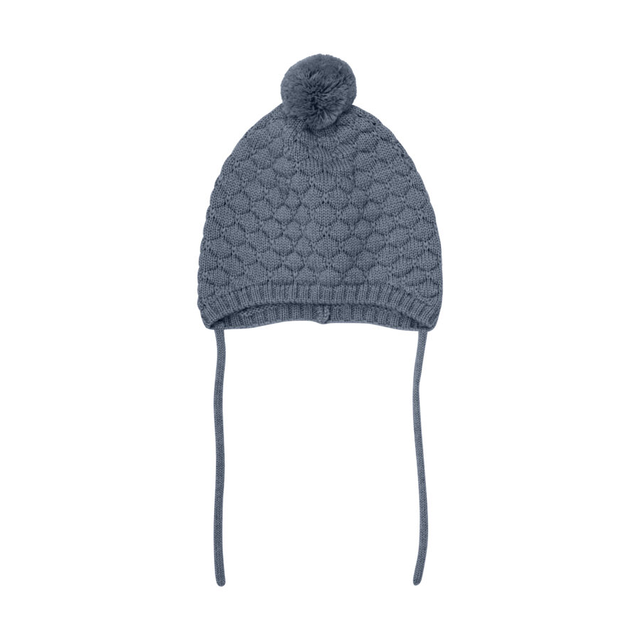 Huttelihut Czapka Bonetka Niemowlęca Merino Pompom Turbulence - obrazek 2