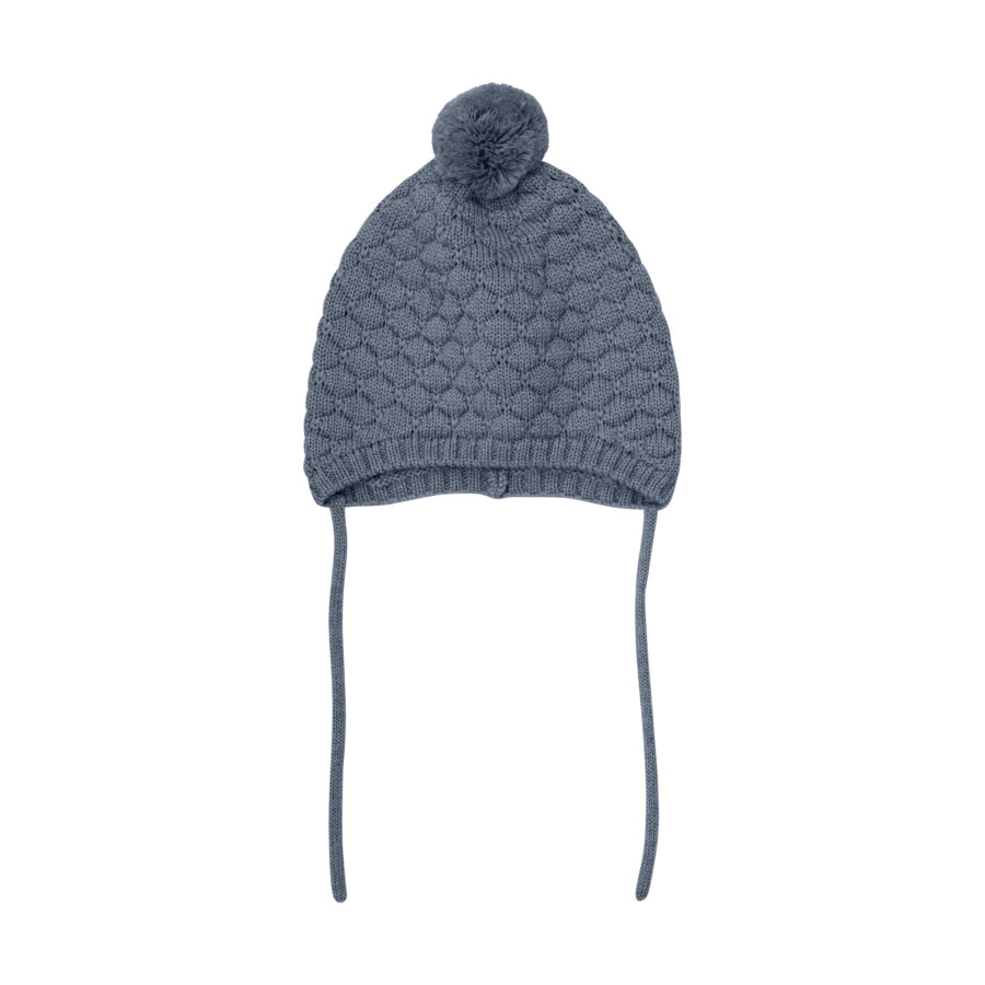 Huttelihut Czapka Bonetka Niemowlęca Merino Pompom Turbulence - obrazek 2