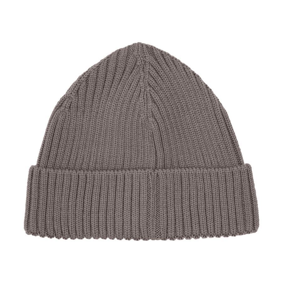 Huttelihut Czapka Merino Beanie Wool Knit Brown Melange - obrazek 2