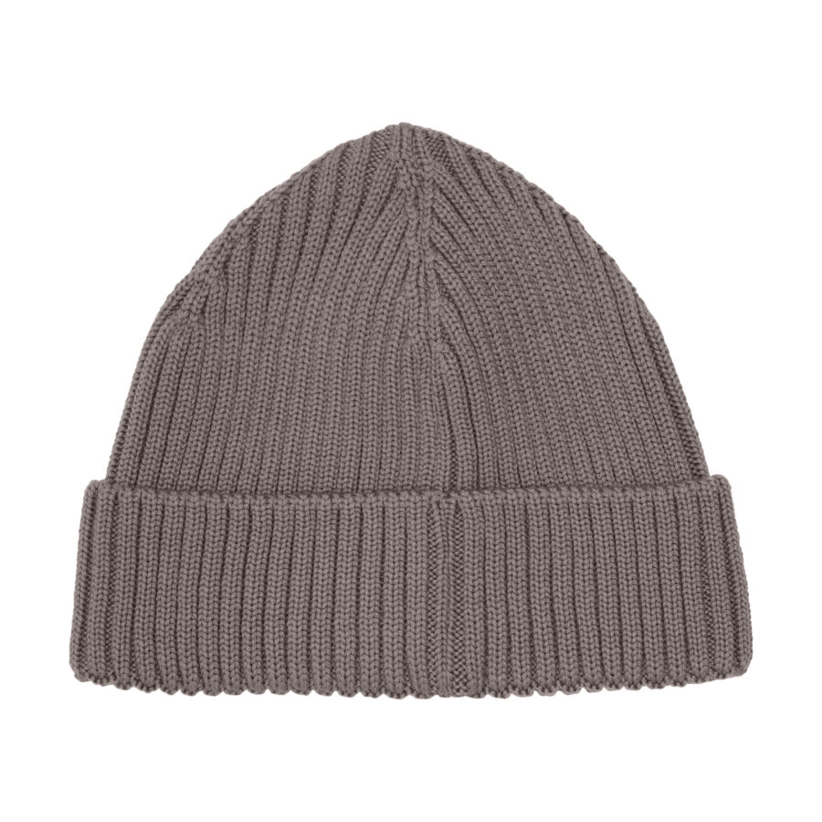 Huttelihut Czapka Merino Beanie Wool Knit Brown Melange - obrazek 2